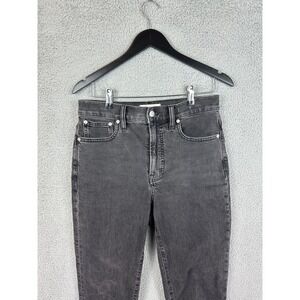 Madewell Jeans Womens 27 Black The Perfect Vintage Jean High Rise Straight Denim